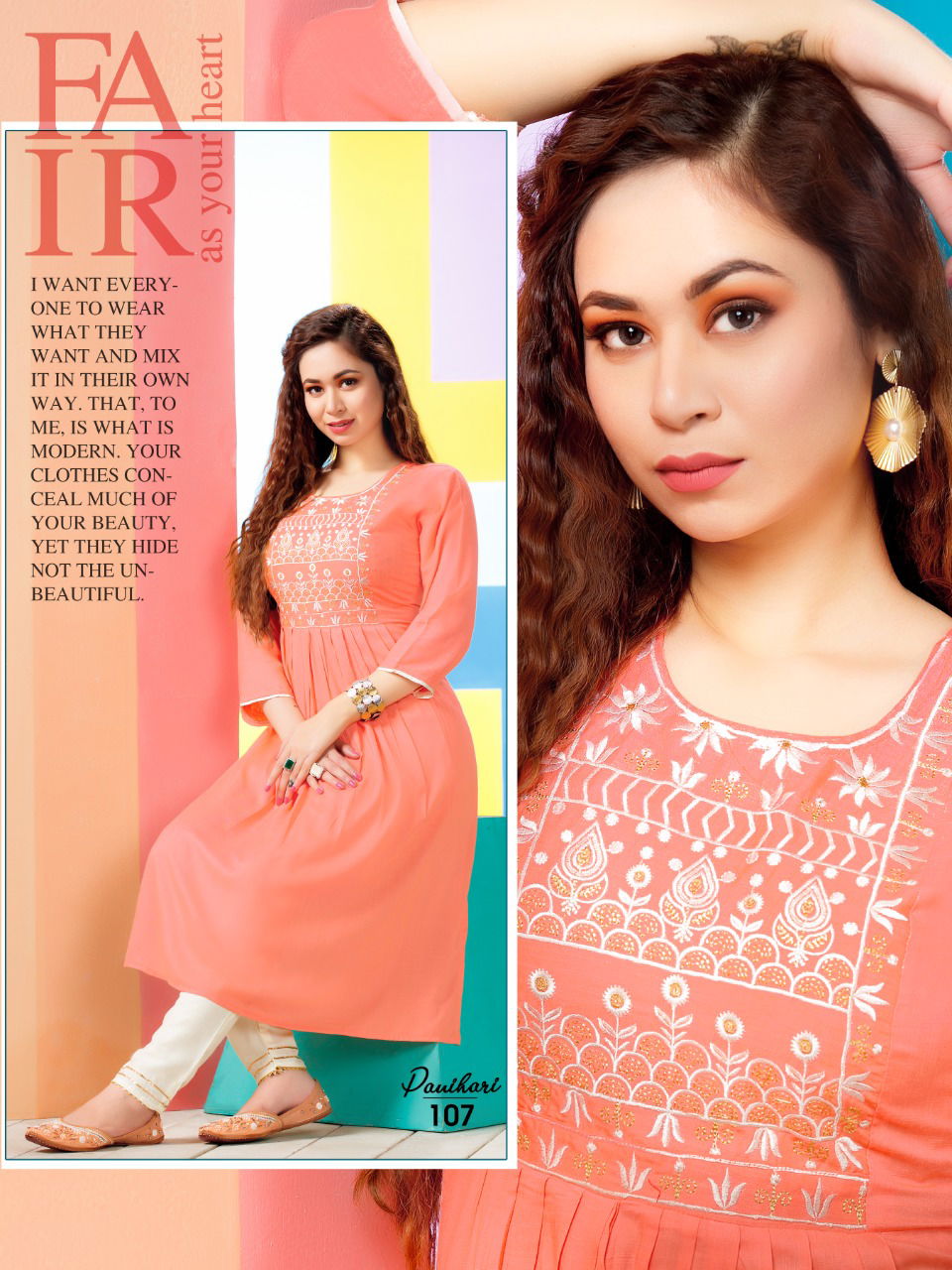 Ft Panihari Latest Designer Ethnic Wear Kurti With Bottom Collection